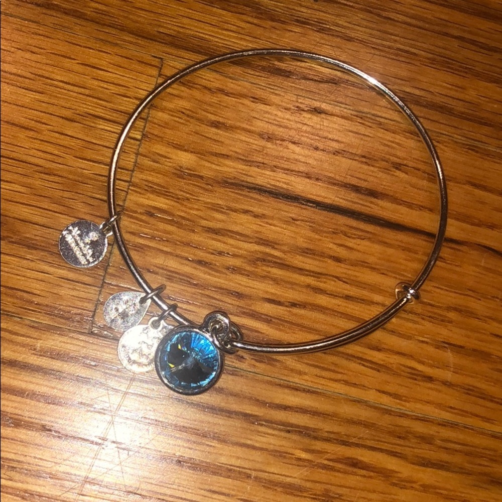 Alex and Ani blue stone bangle